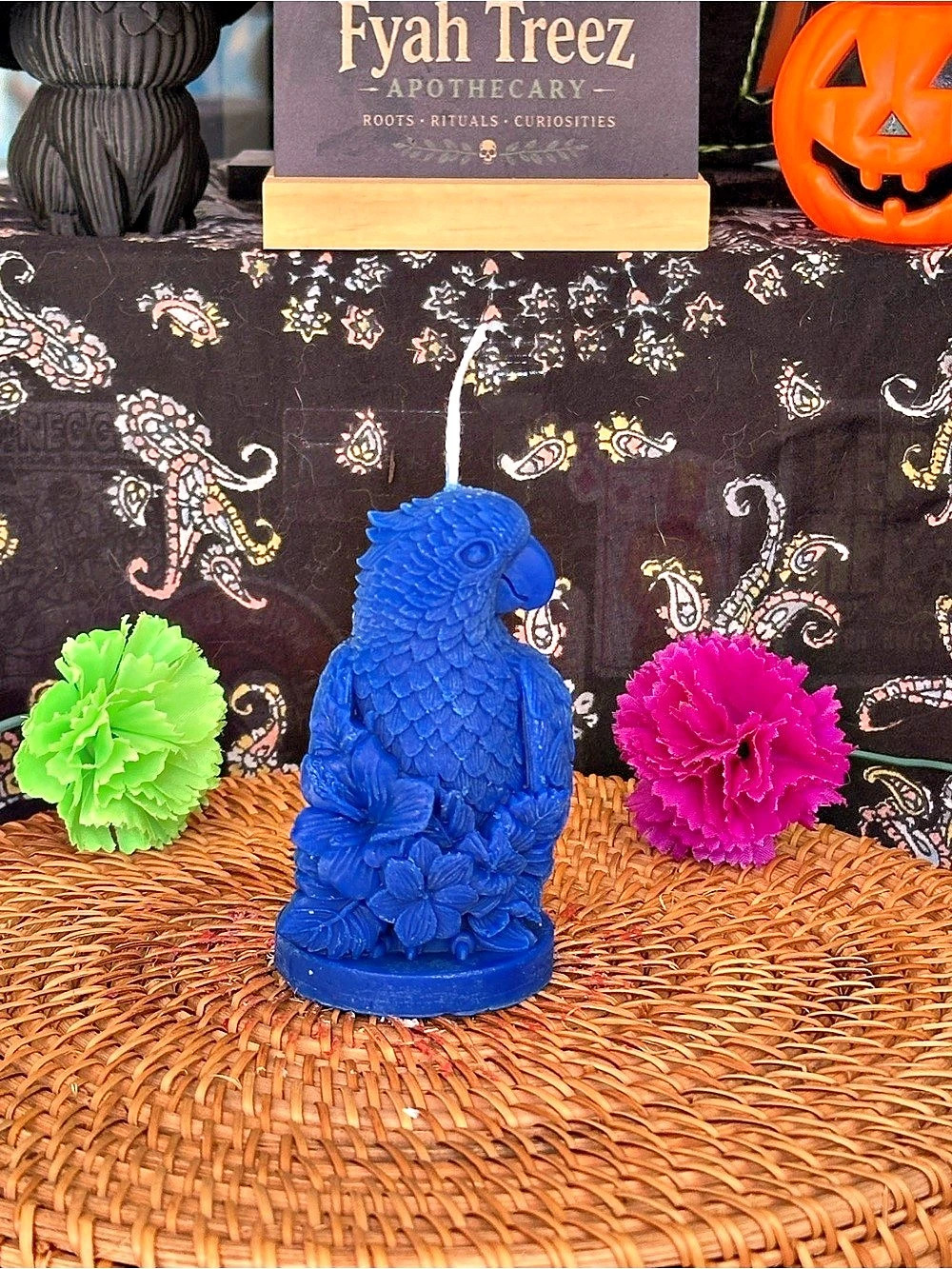 Blue Parrot Candle – Tropical Familiar Botanical Candle